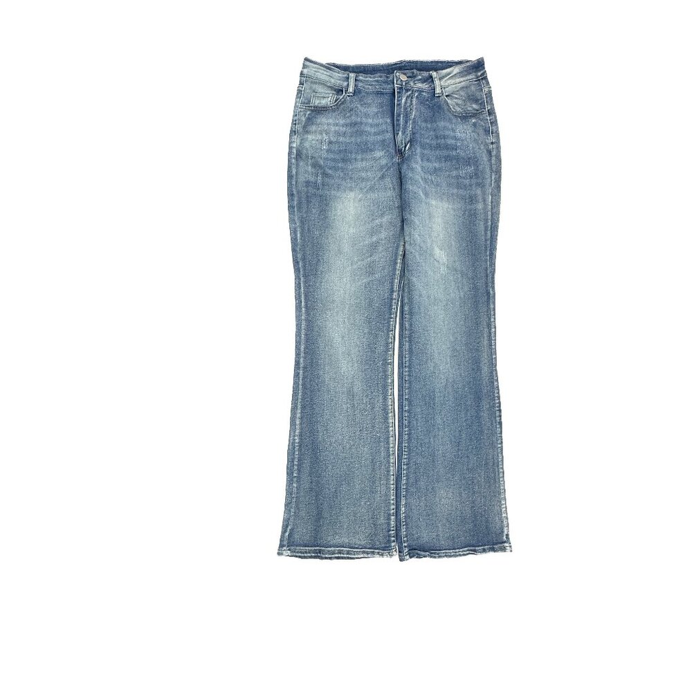 Unbranded Bootcut Distressed Women's size XL Dark Blue Denim Jeans